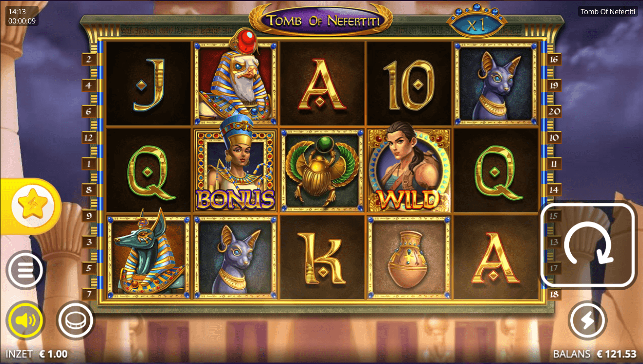 Tomb of Nefertiti slot | Play at Kansino