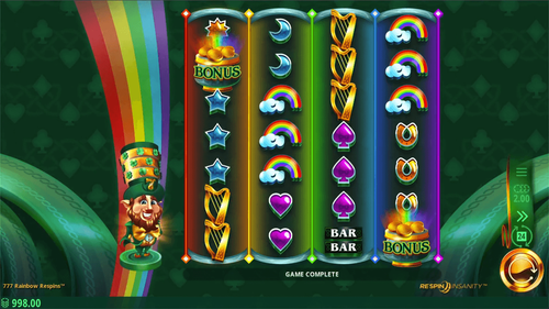 777 Rainbow Respins - Gameplay Image