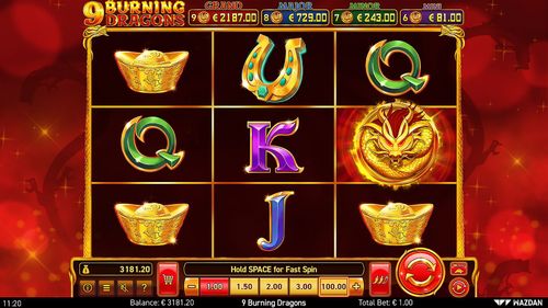 9 Burning Dragons - Gameplay Image
