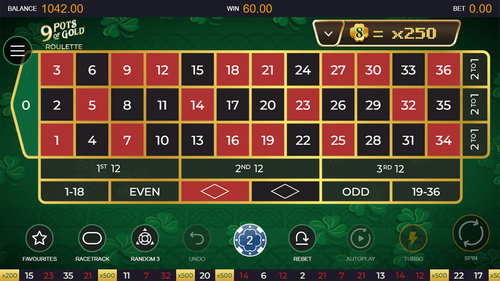 9 Pots of Gold Roulette - Gameplay Image