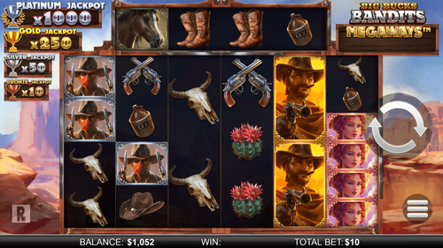 Big Bucks Bandits Megaways - Gameplay Image