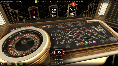 First Person Lightning Roulette - Gameplay Image