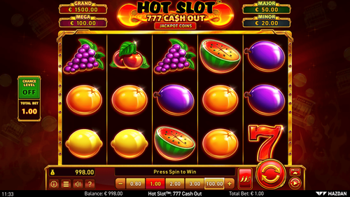 Hot Slot 777 Cash Out - Gameplay Image