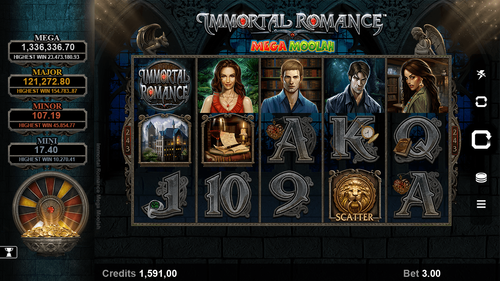 Immortal Romance Mega Moolah - Gameplay Image