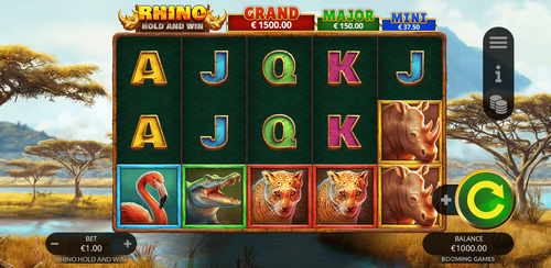 Rhino Hold and Win - Gameplay Image
