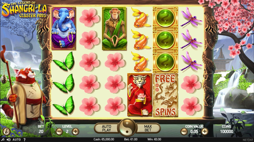 The Legend of Shangri-La: Cluster Pays - Gameplay image
