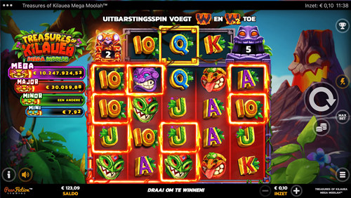 Treasures of Kilauea Mega Moolah - Gameplay Image